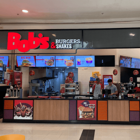 Imagem de interna da loja bob´s