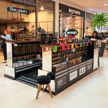 Imagem de interna da loja nomad