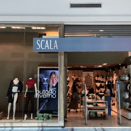 Imagem de interna da loja scala