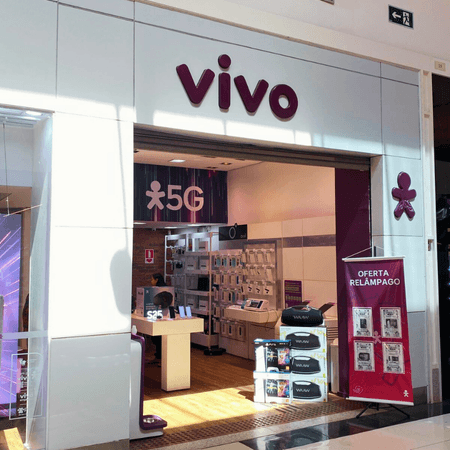 Imagem de interna da loja vivo