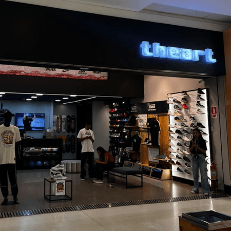 Imagem de interna da loja the art