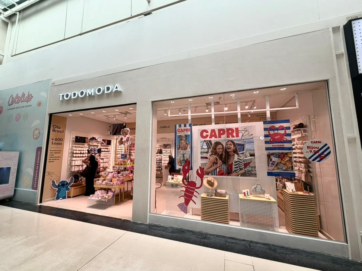 Imagem de interna da loja todomoda