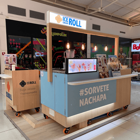 Imagem de interna da loja ice roll